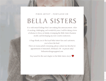 Tablet Screenshot of bellasisters.com